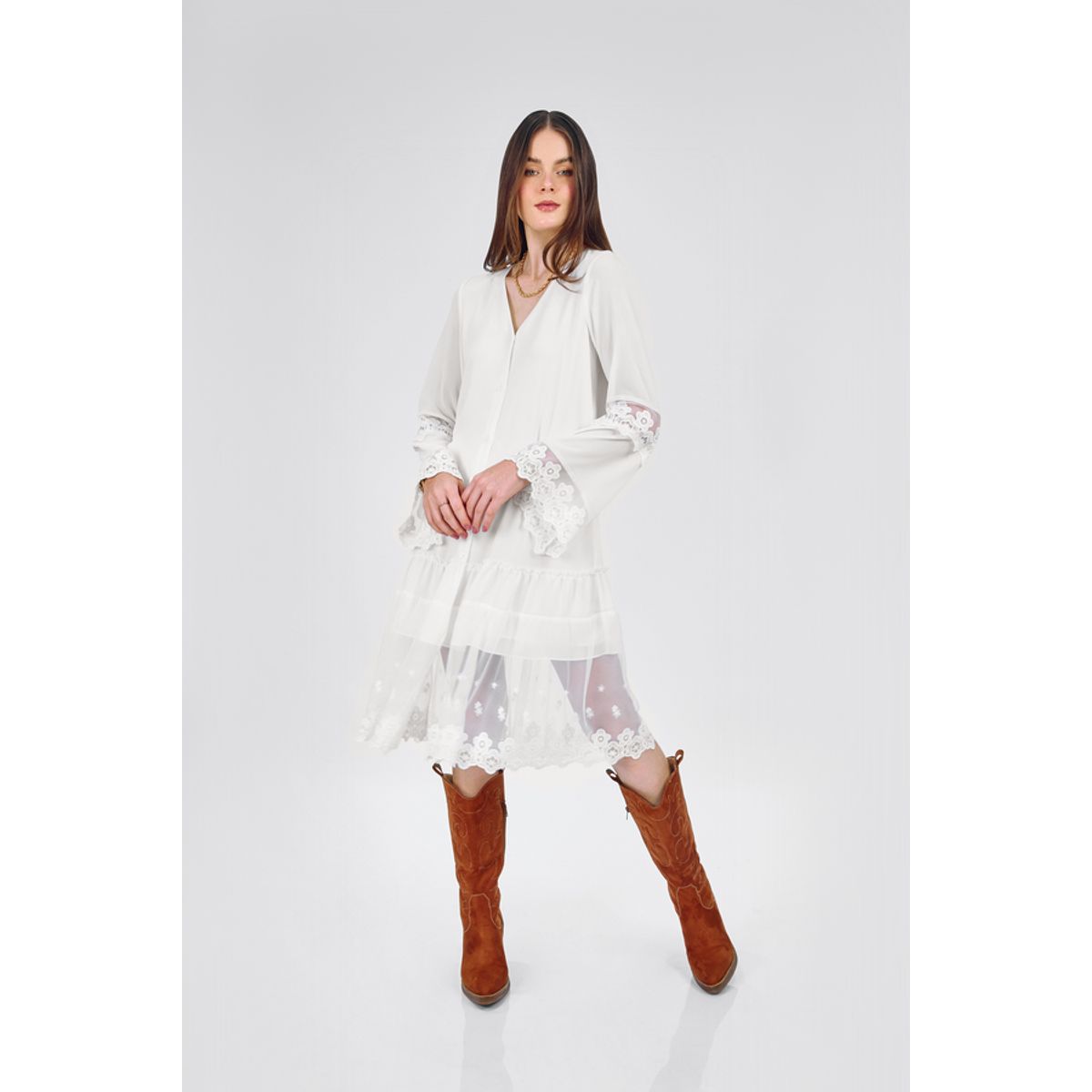 BANATY - VESTIDO DE GASA ZAIRA DE MUJER BANATY