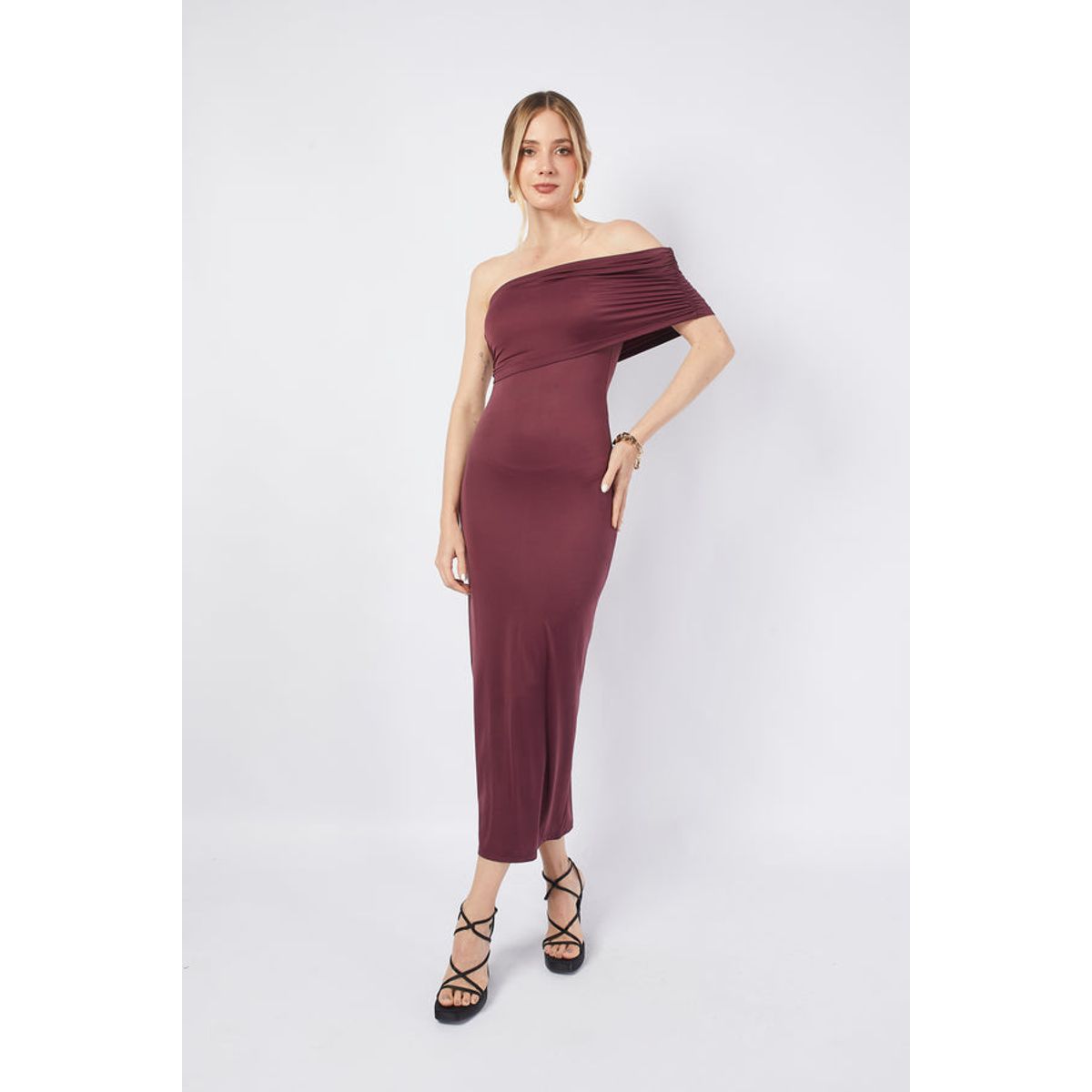 BANATY - VESTIDO SARA LARGO CON UN HOMBRO MUJER BANATY