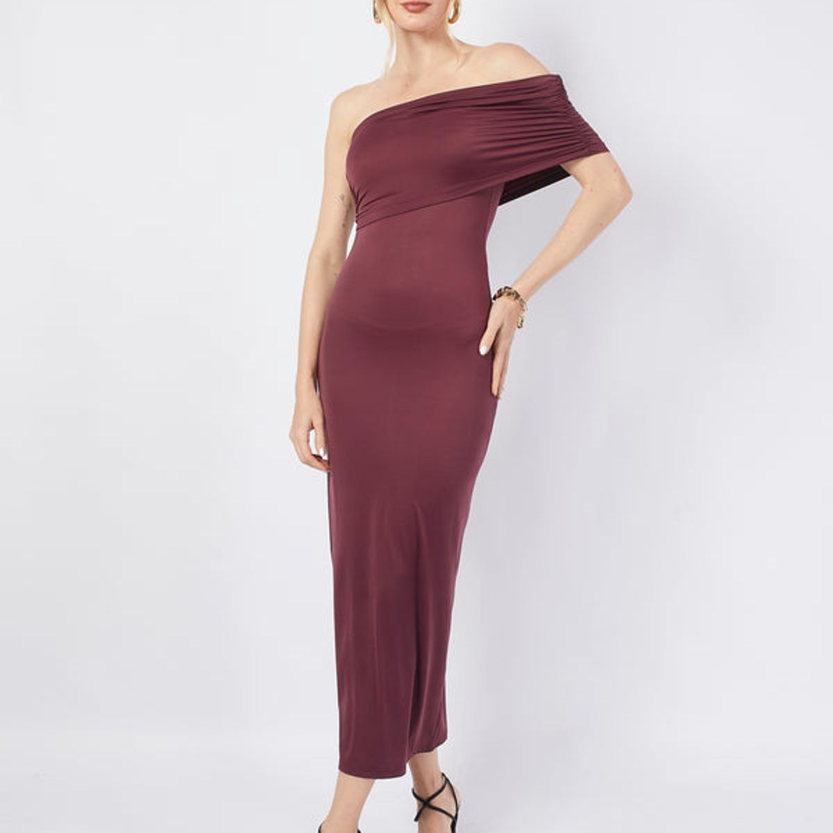 BANATY - VESTIDO SARA LARGO CON UN HOMBRO MUJER BANATY