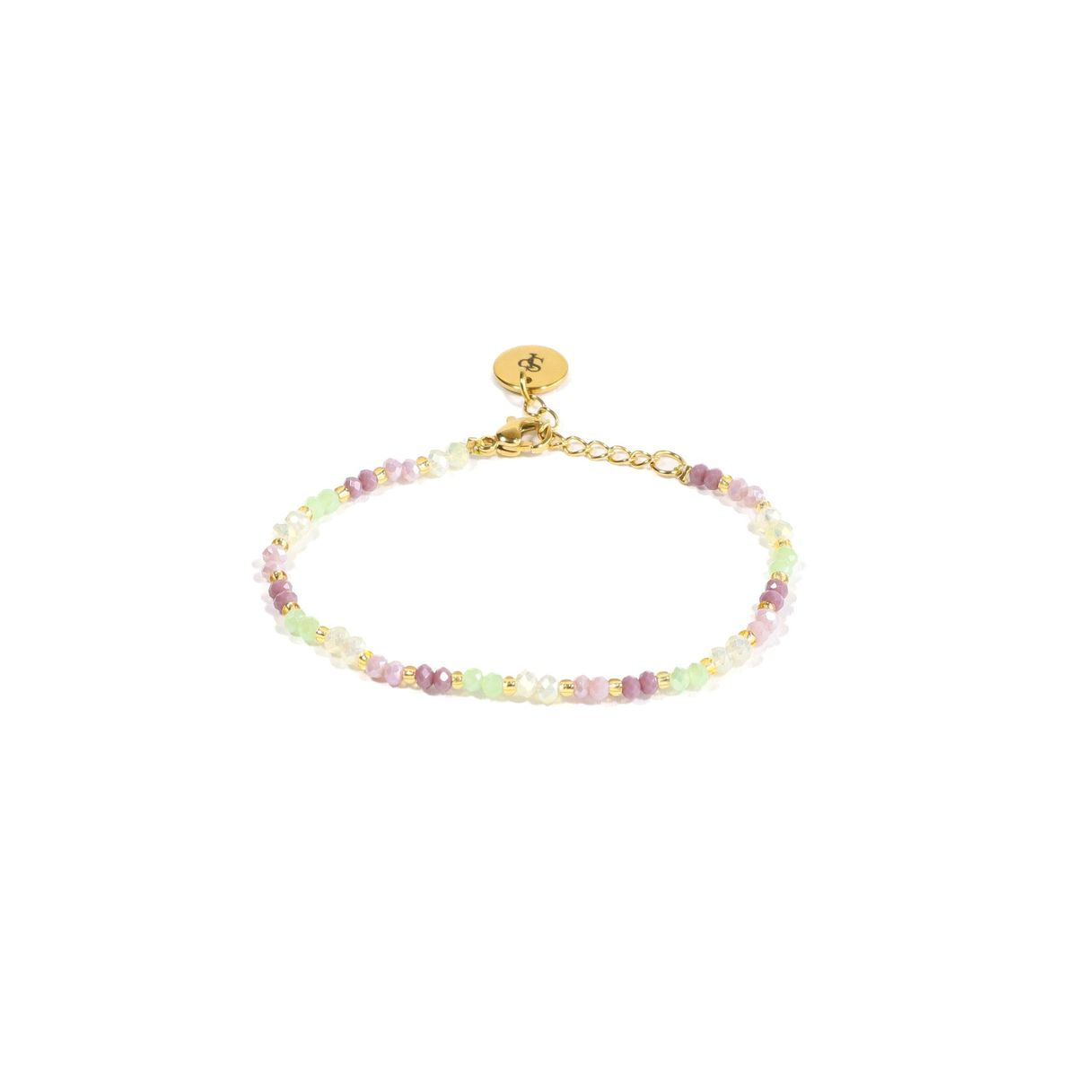 SAMANTHA PINTO HANDMADE ACCESSORIES - Pulsera Brisa Lila Verde