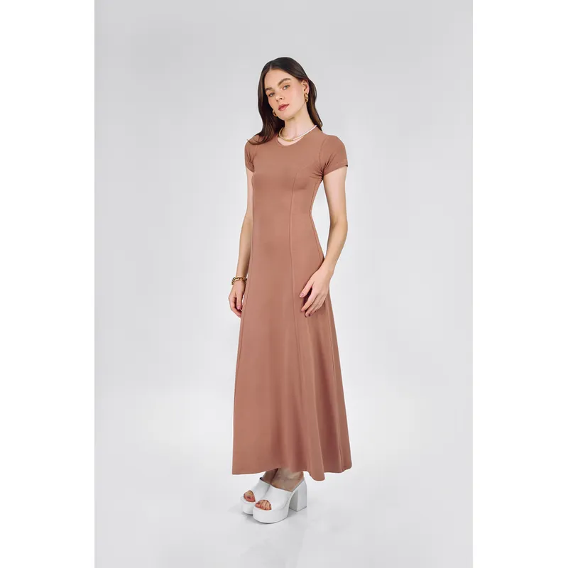 BANATY - VESTIDO LARGO CUELLO REDONDO VIVIANNE DE MUJER BANATY