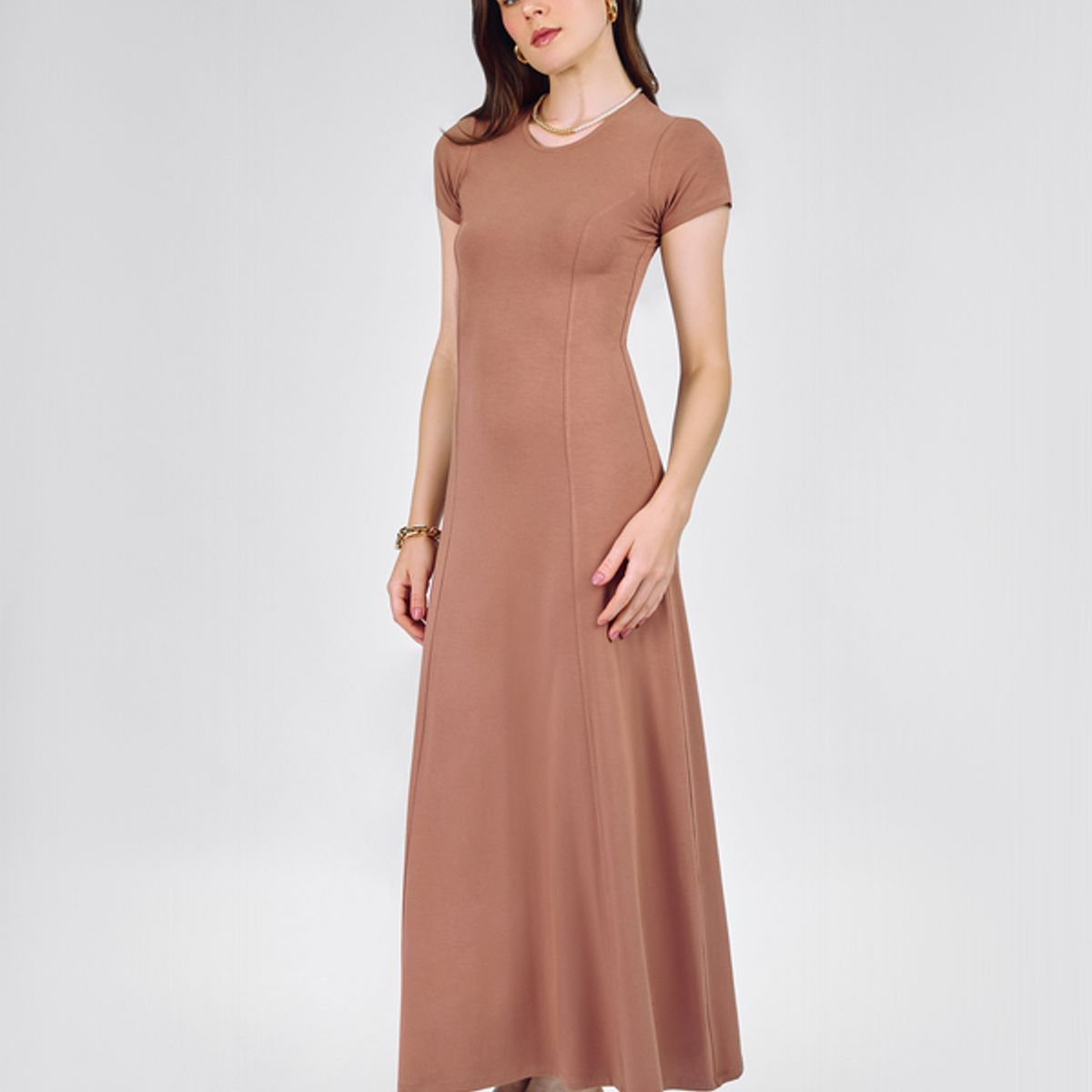 BANATY - VESTIDO LARGO CUELLO REDONDO VIVIANNE DE MUJER BANATY