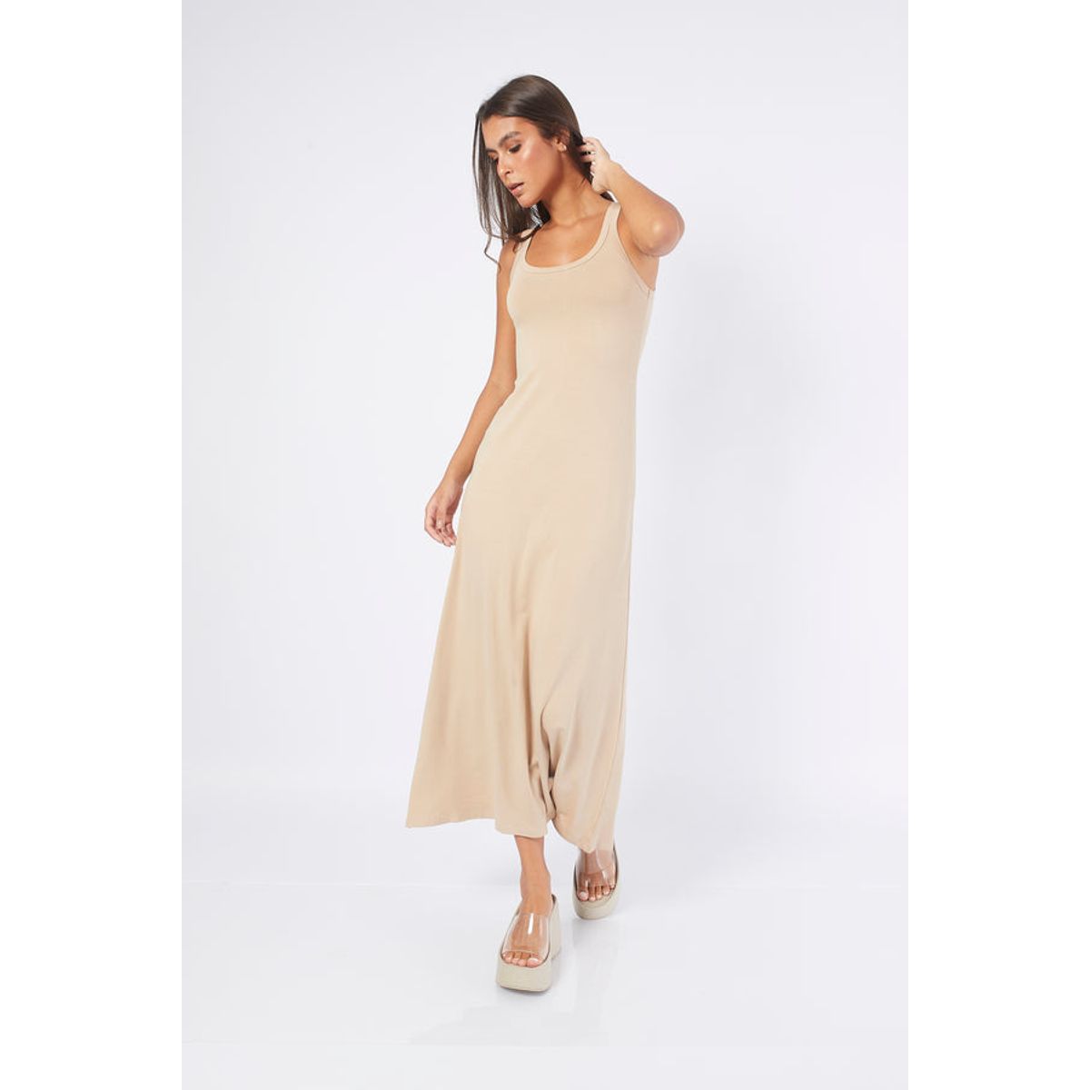 BANATY - VESTIDO VISCOSA MANGA CERO DE MUJER