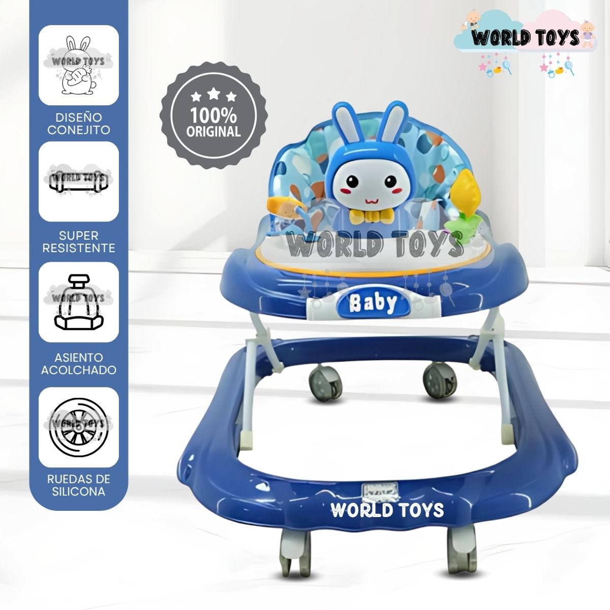 BABY - Andador Plegable «BUNNY KAWAII II» Edición Limitada Blue