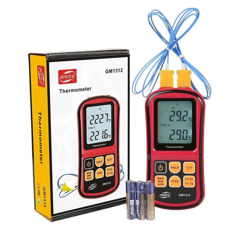 BENETECH - Termómetro Digital de Termopar Termocupla - BENETECH GM1312