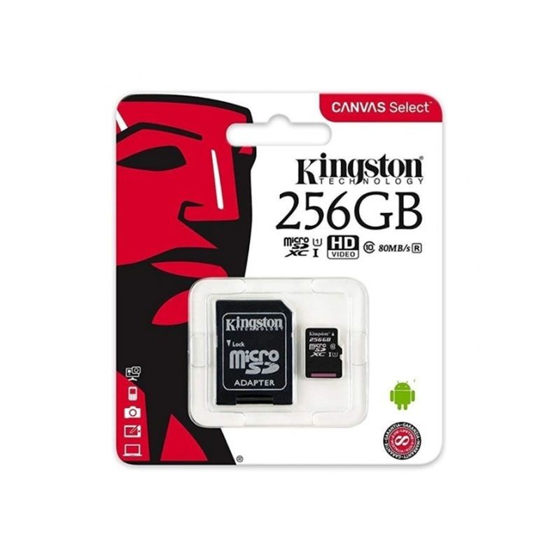KINGSTON - MEMORIA KINGSTON MICRO SD 256GB CLASE 10