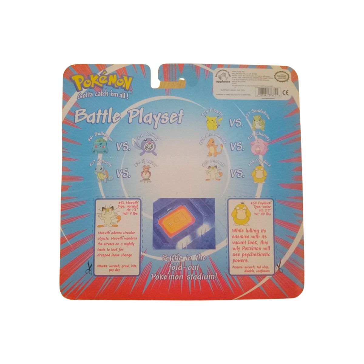 HASBRO - Pokemon Battle Playset Meowth VS Psyduck