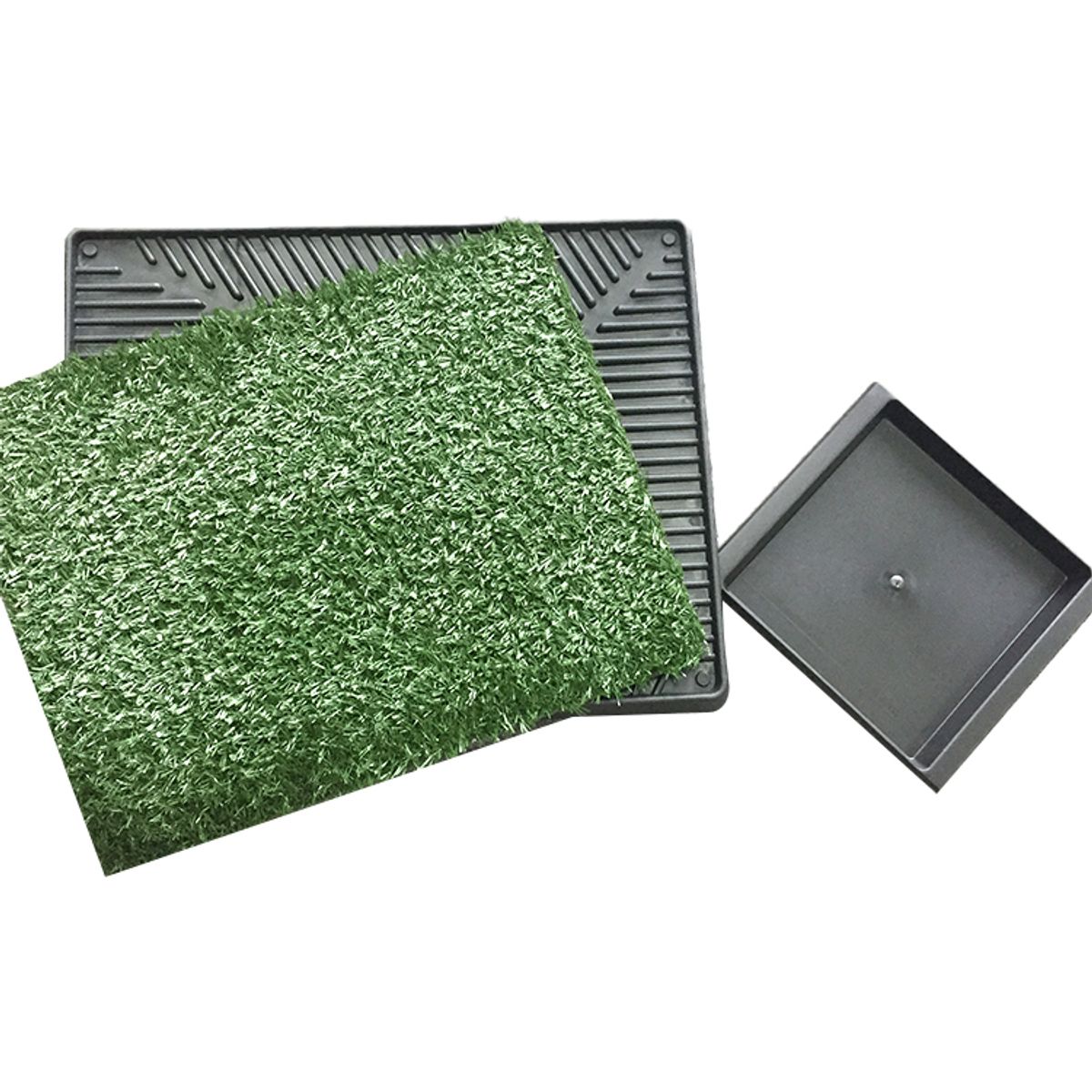 QUE PATAS PET SHOP - Baño Ecológico Portátil para Perros Bandeja Grass Educador