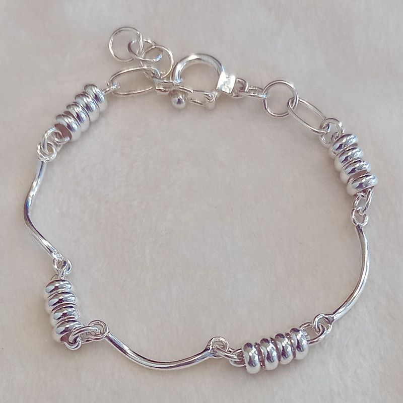 VANDRALA - PULSERA DE PLATA ESPIRAL CUATRO DISCOS CON EXT