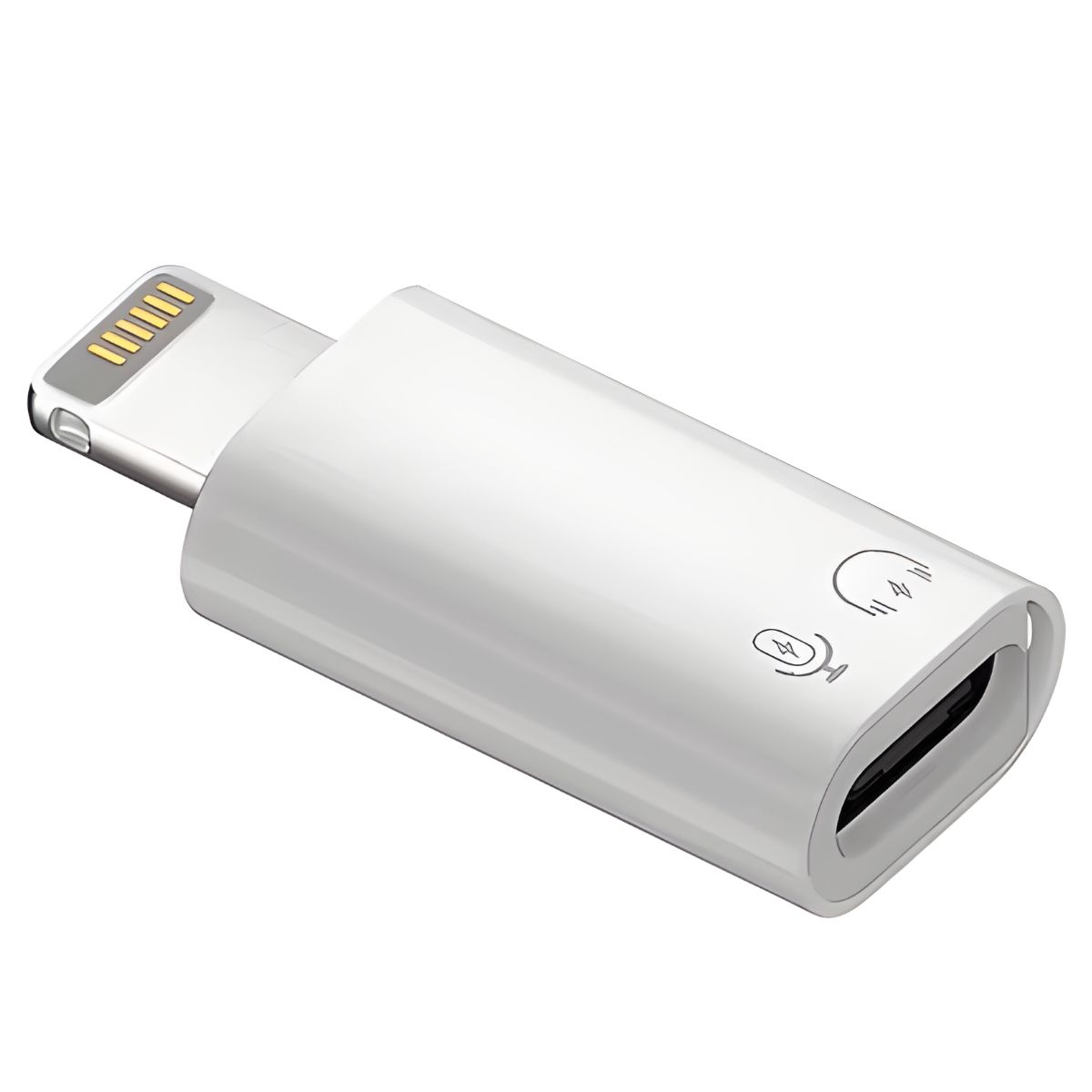 GO SELECT - Adaptador USB C 3.1 Hembra A Lightning Macho Blanco