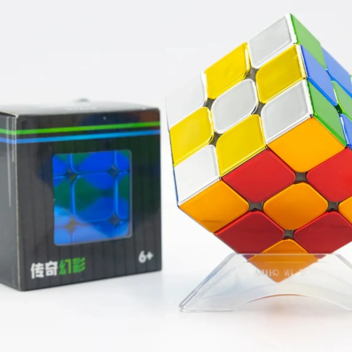 SHENGSHOU - Geekcuber Cubo 3x3 Magnético Metálico Sengso
