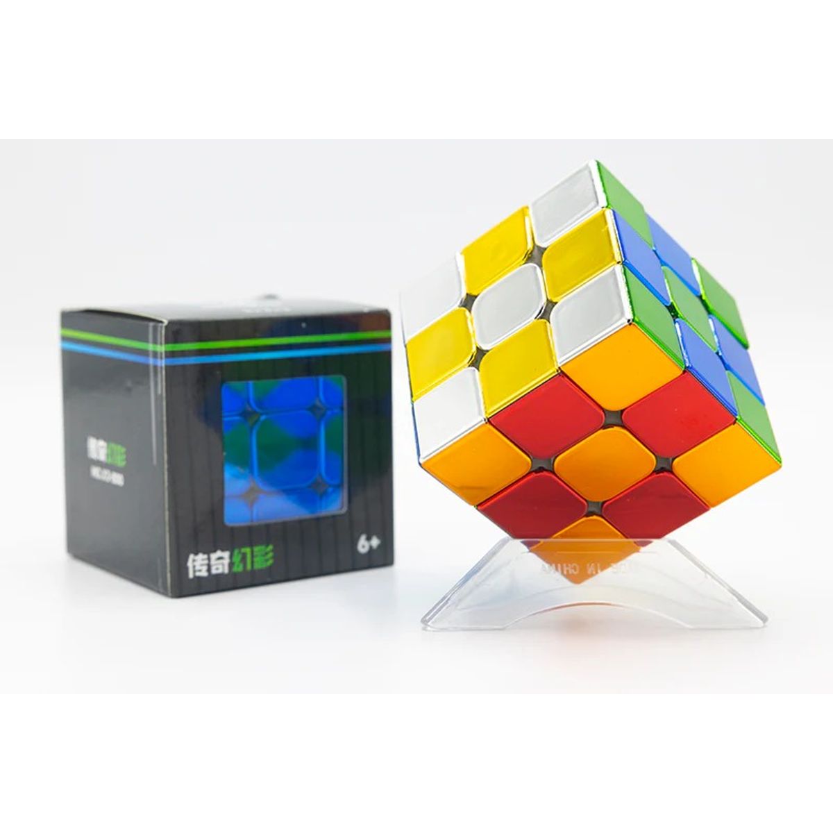 SHENGSHOU - Geekcuber Cubo 3x3 Magnético Metálico Sengso