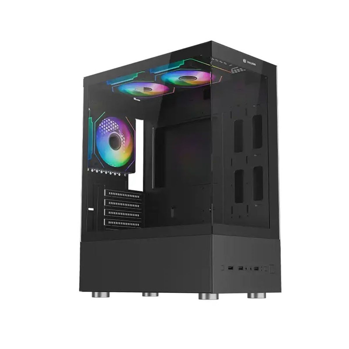 HALION - CASE PC HALION BUFFALO CR41 NEGRO CON FUENTE 500W