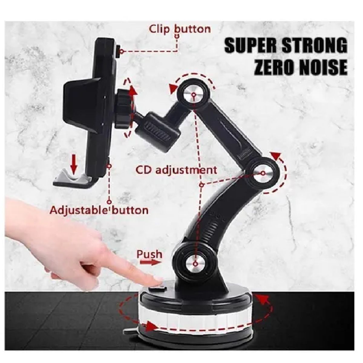 GENERICO - Soporte De Cel Para Autos  Parabrisas O Tablero Original