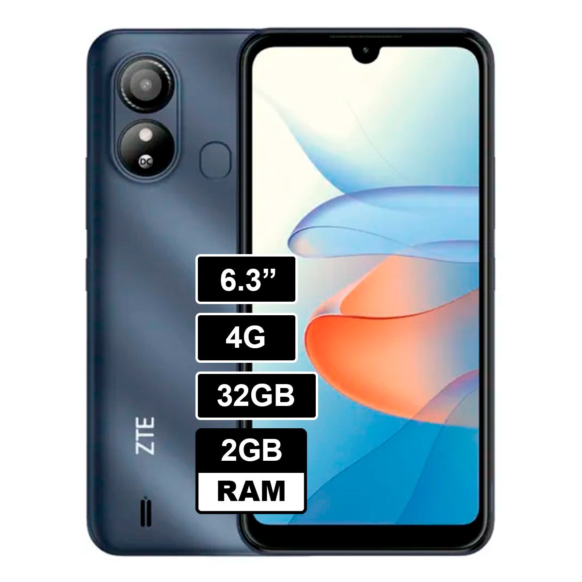 ZTE - Celular ZTE L220 1GB RAM 32GB AZUL