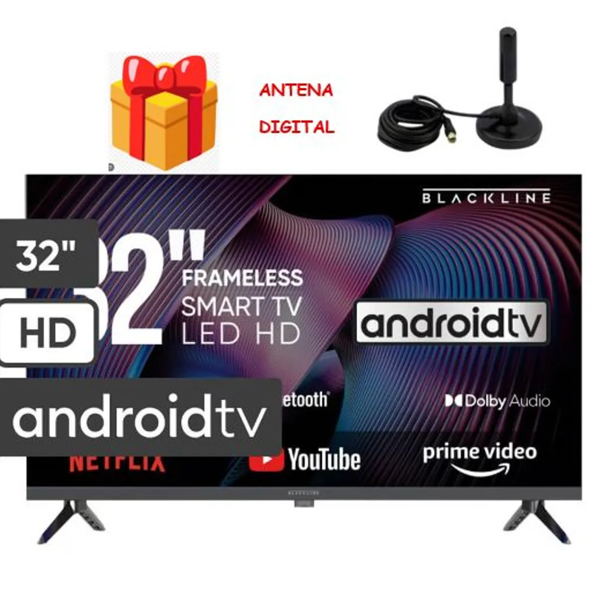 BLACKLINE - TELEVISOR SMART TV BLACKLINE HD 32 BL-TV32HEG5F4PE LED+ANTENA