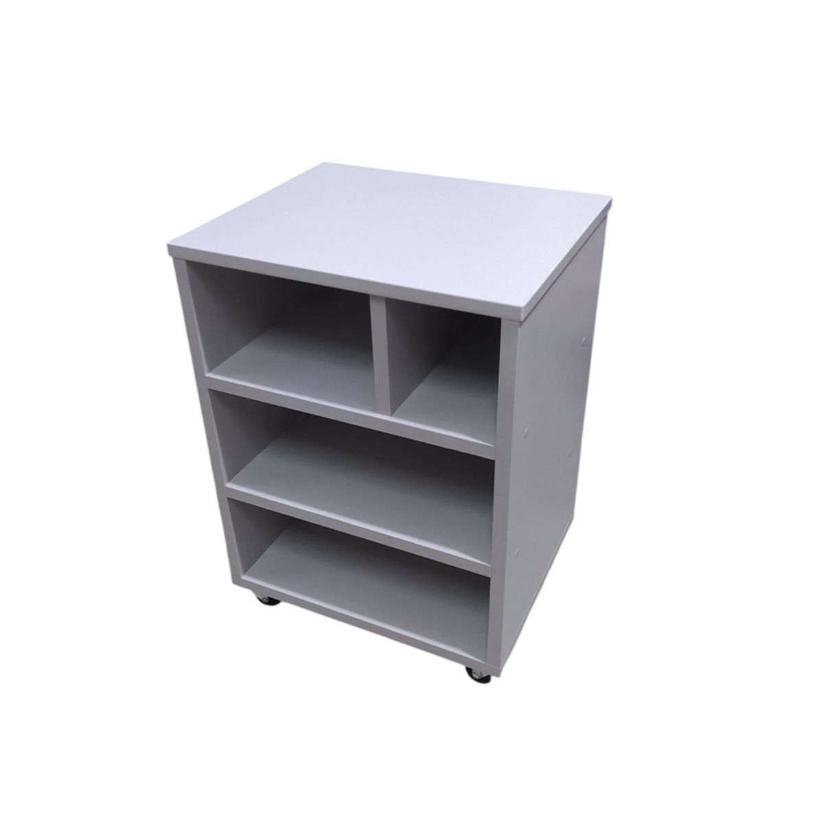 GENERICO - Mueble Auxiliar para impresora de melamina gris