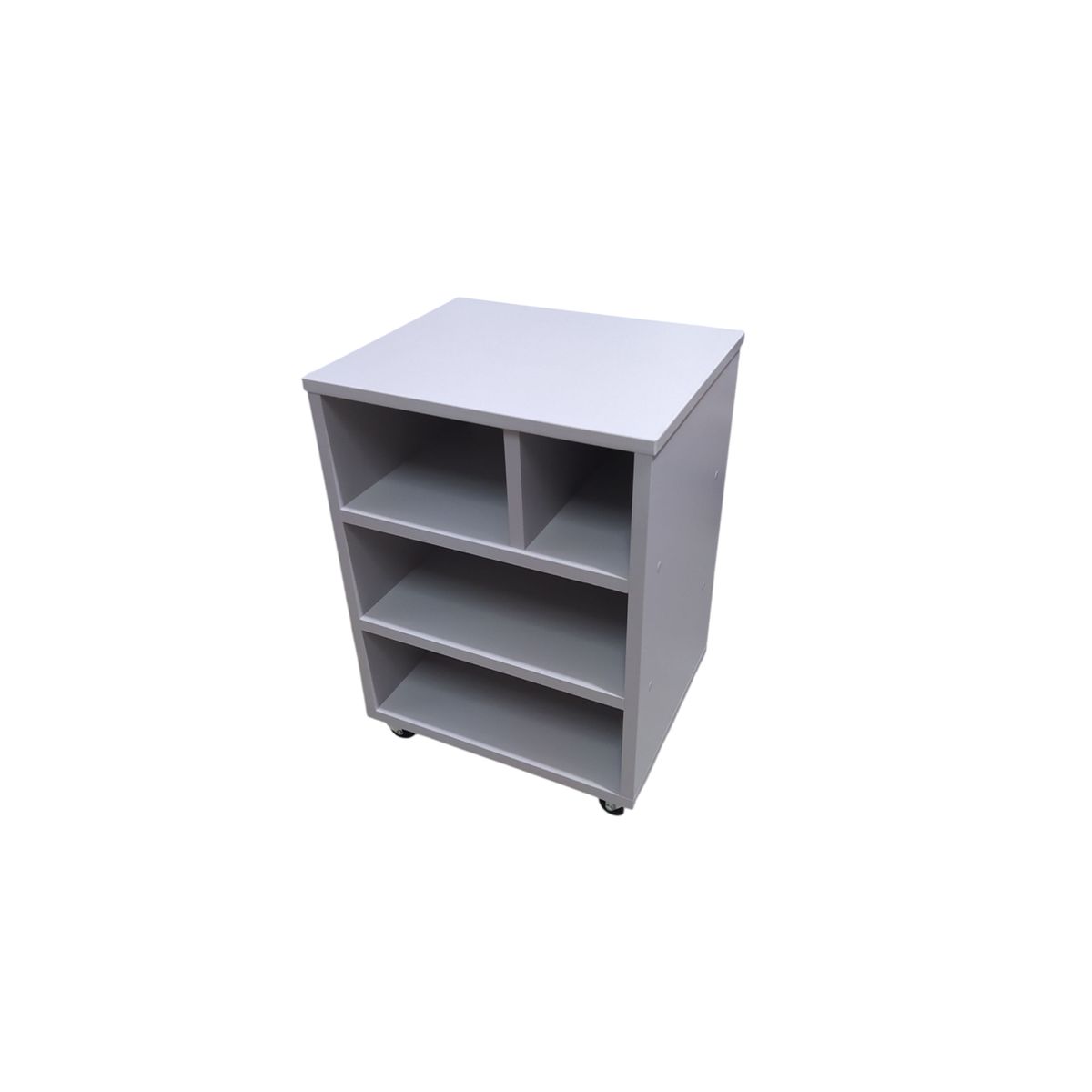 GENERICO - Mueble Auxiliar para impresora de melamina gris