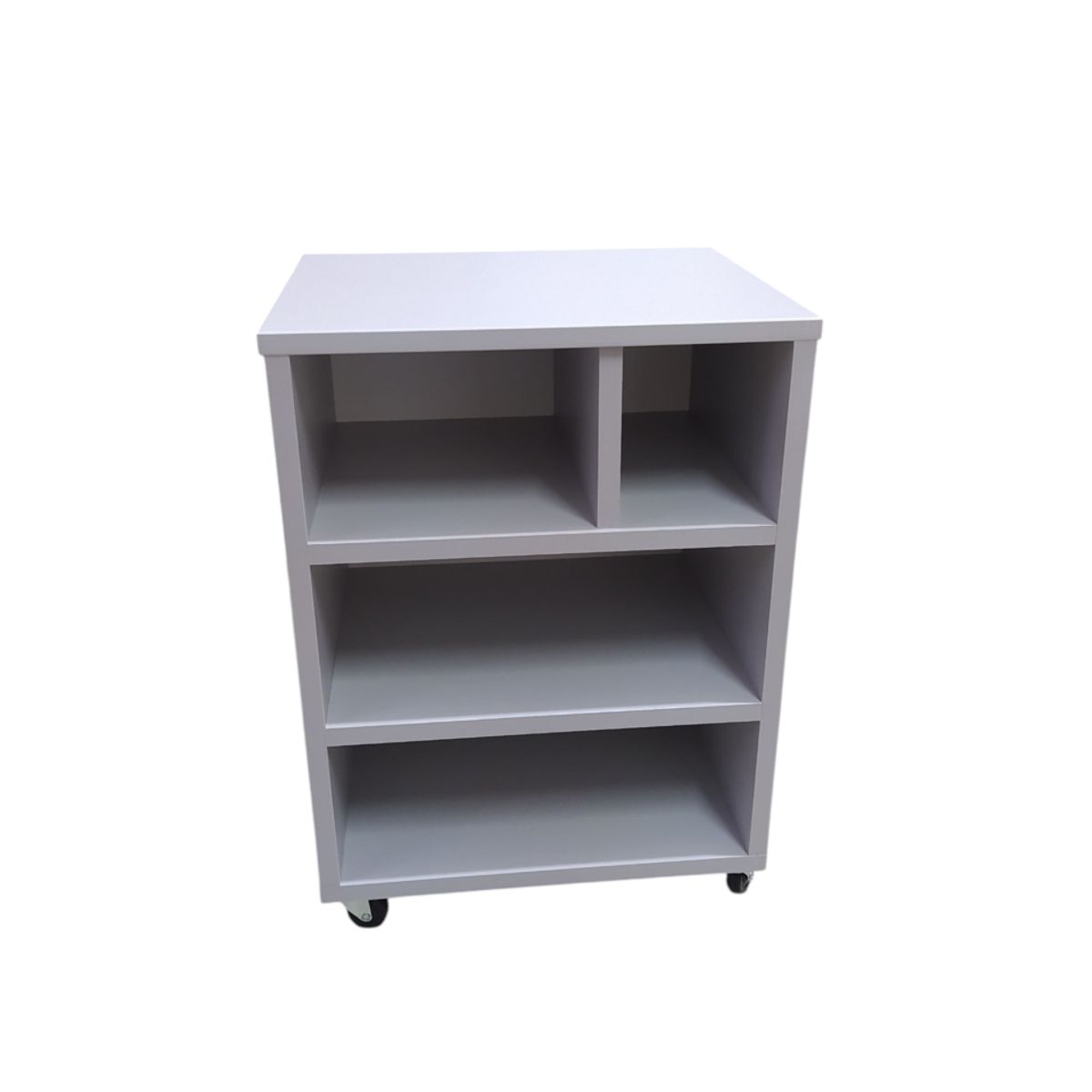GENERICO - Mueble Auxiliar para impresora de melamina gris