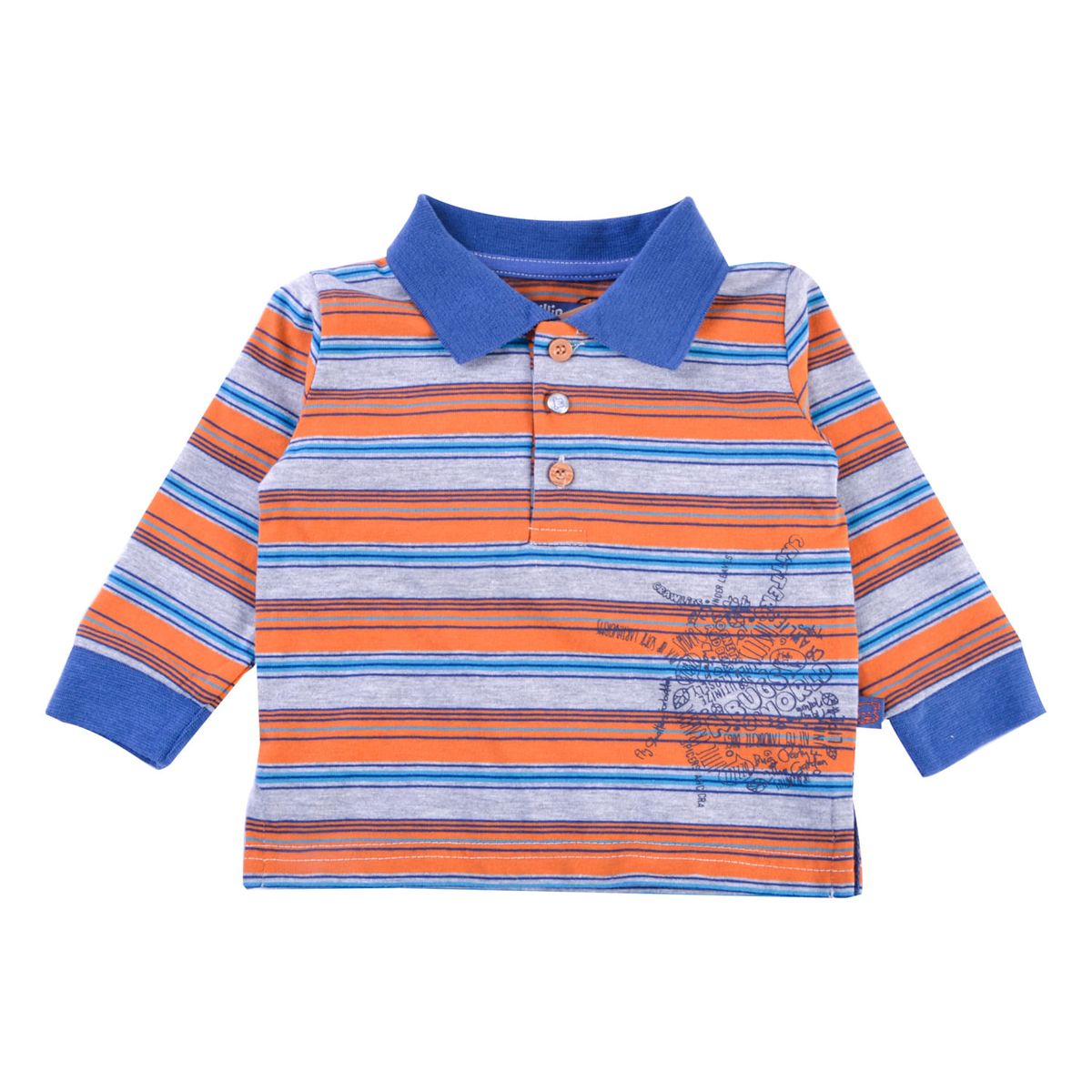 PILLIN - Polo Manga Larga con Cuello PVX613GRI