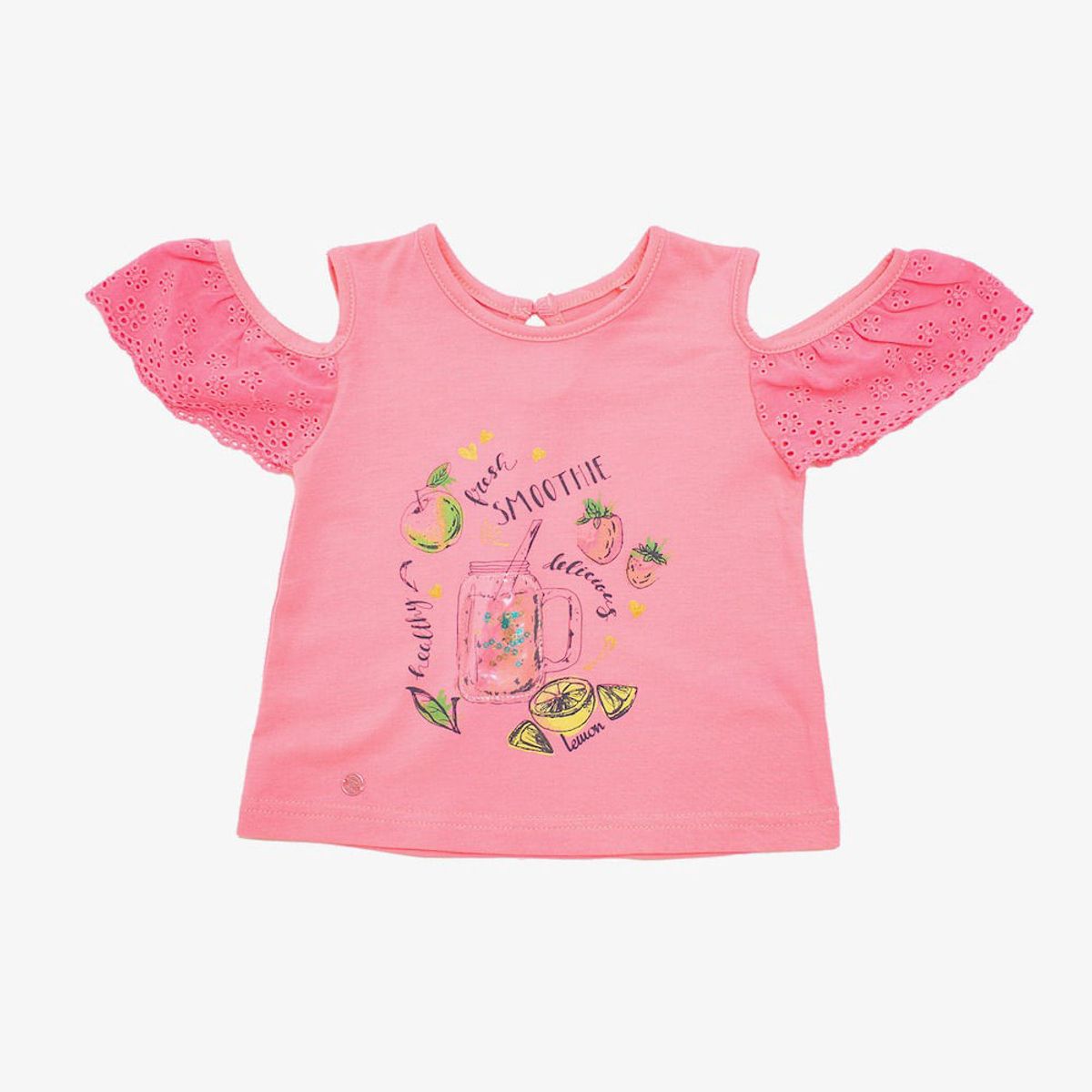 PILLIN - Polo MANGA DE BODERY JUGOS TROPICALES PVS624ROS