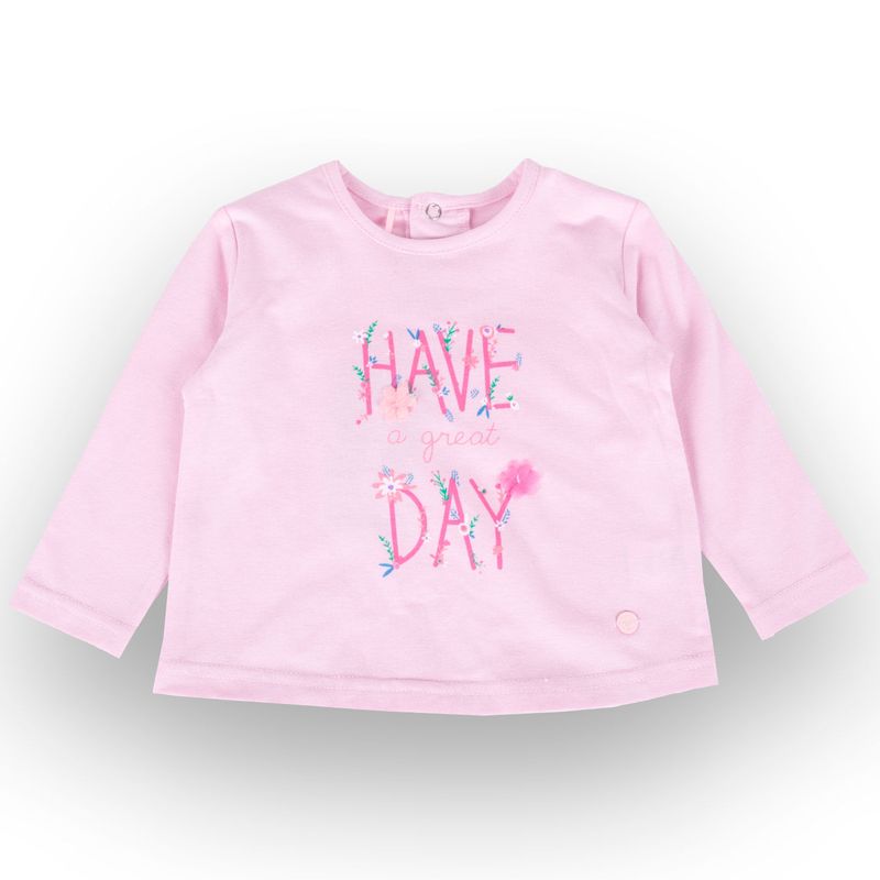 PILLIN - Polo manga larga Bebe niña PVY604-23ROS