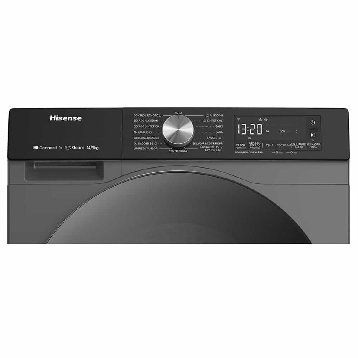 HISENSE - Lavaseca Hisense WD3S1443BT 14 kg9 kg Gris Oscuro