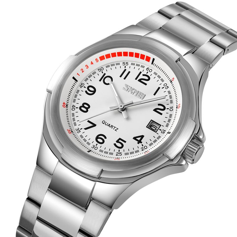 SKMEI - Reloj Skmei 9320 Correa Acero Números Analogo para Caballero
