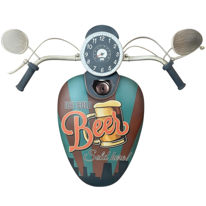 GENERICO - Adorno Para Pared Colección Metálico Tipo Moto