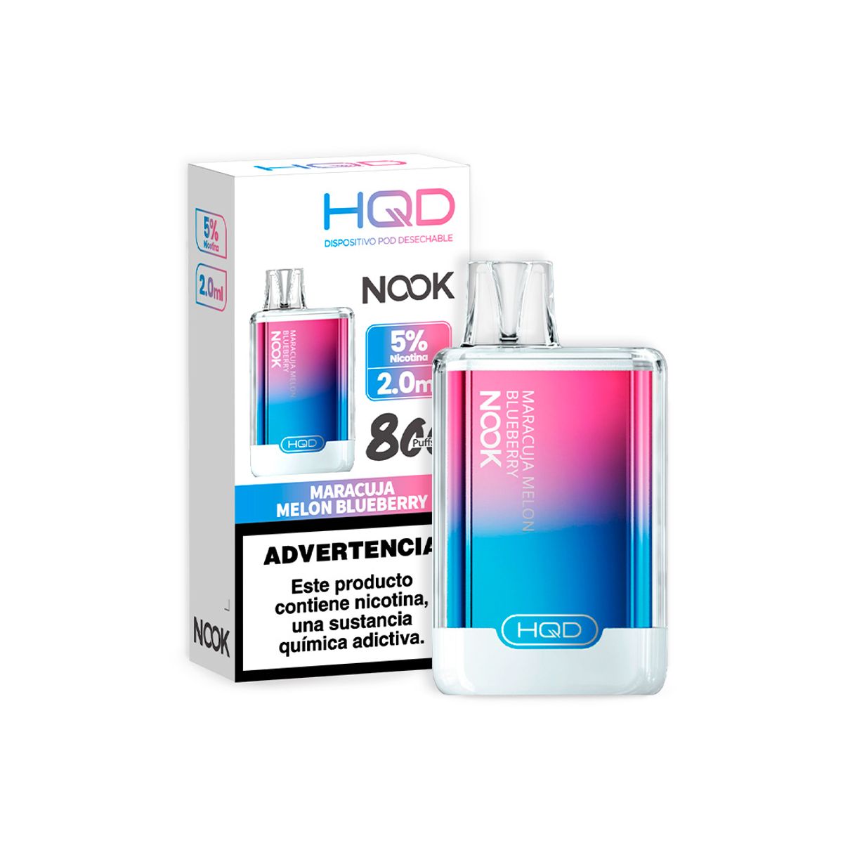 VAPE STATION - Vape HQD Nook 800 Puffs – Maracuya Melon Blueberry