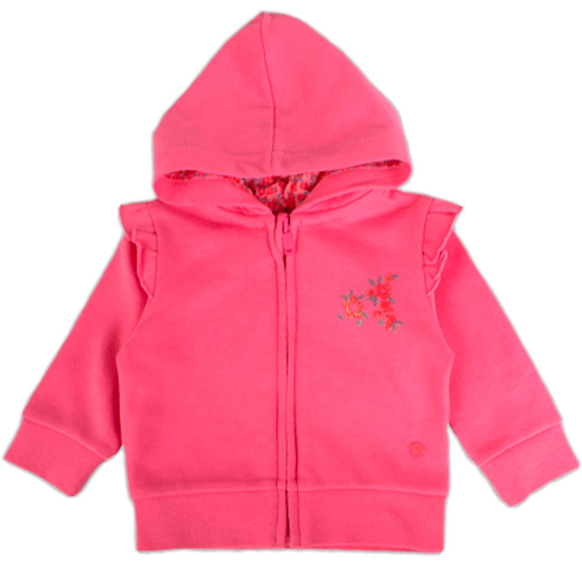 PILLIN - Polera cCierre y Capucha Bebé Niña PVY502-23ROS