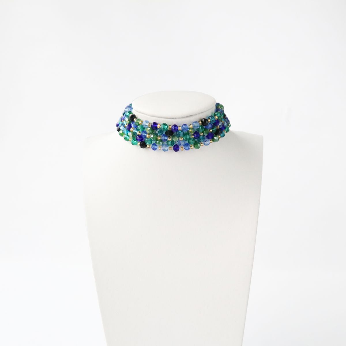 SAMANTHA PINTO HANDMADE ACCESSORIES - Collar Esmeralda Azul Verde