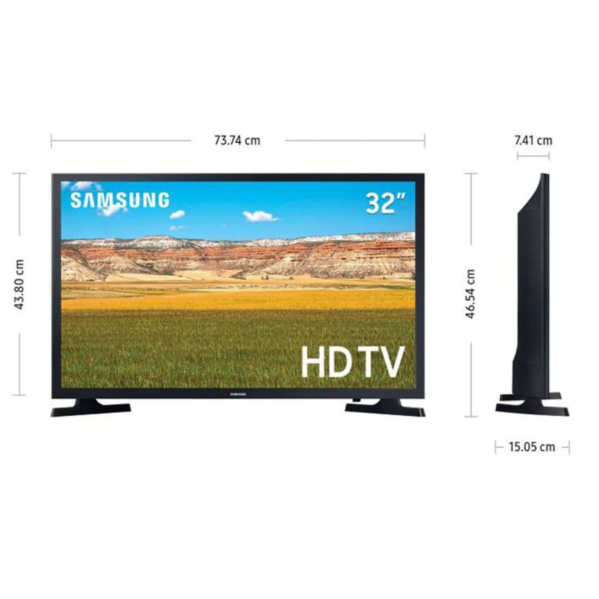 SAMSUNG - Televisor Samsung 32 UN32T4202AGXPE Led Hd Smart Tv
