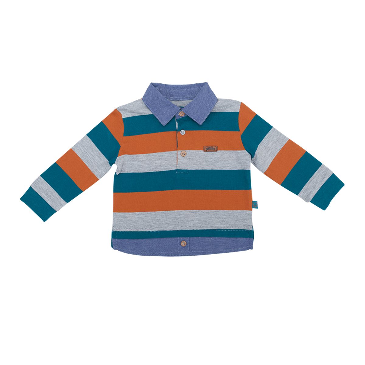 PILLIN - Polo Bebé Niño Manga Larga con cuello PVV600NAR