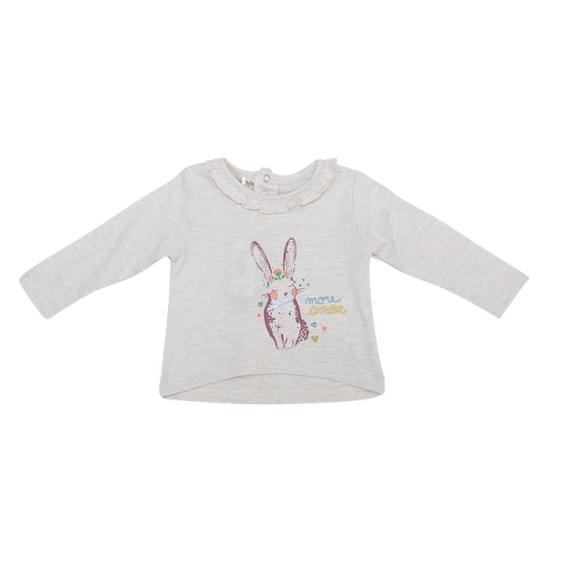 PILLIN - Polo Manga Larga Bebé Niña PVV624ROS