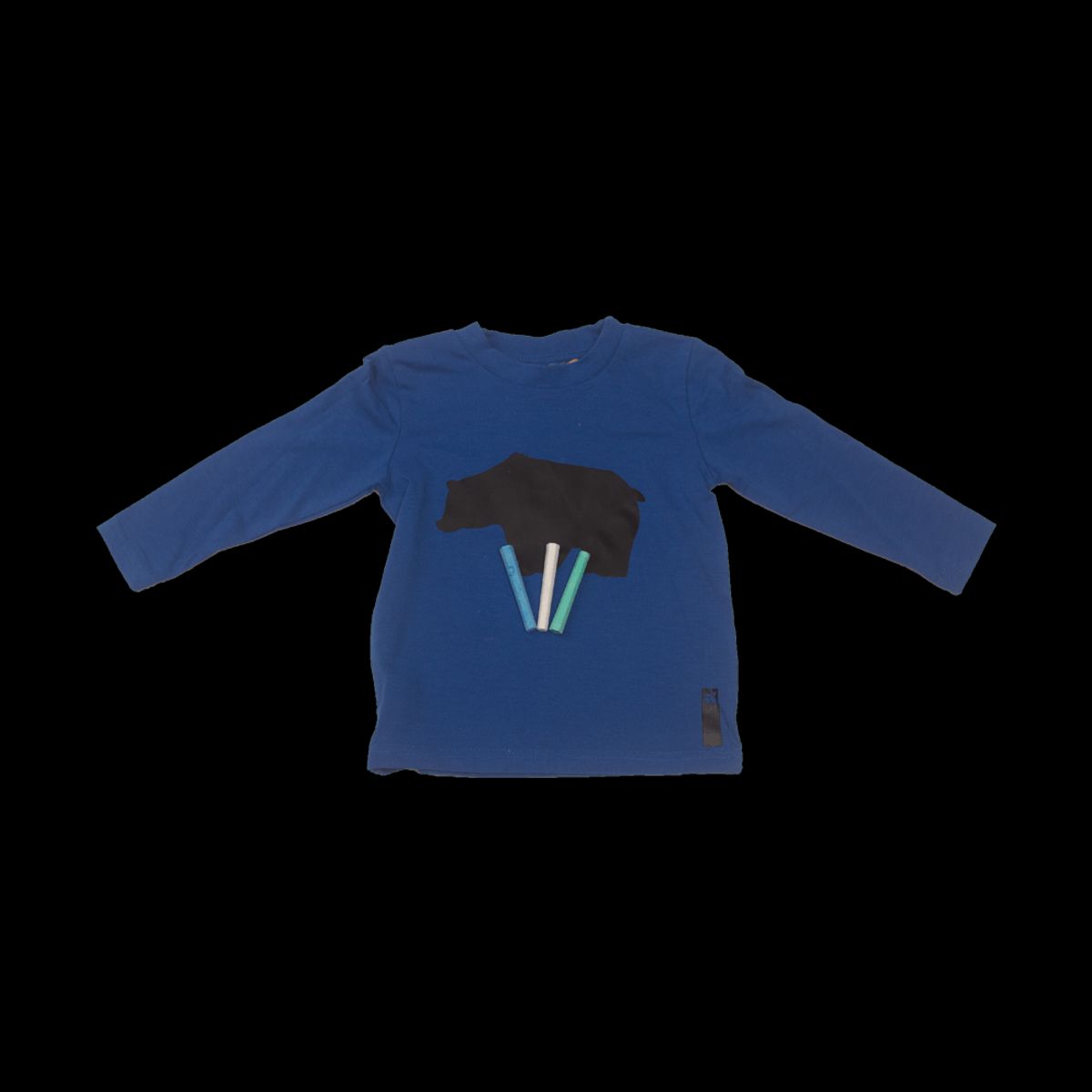 PILLIN - Polo Niño Manga Larga Estampada PVV620AZU