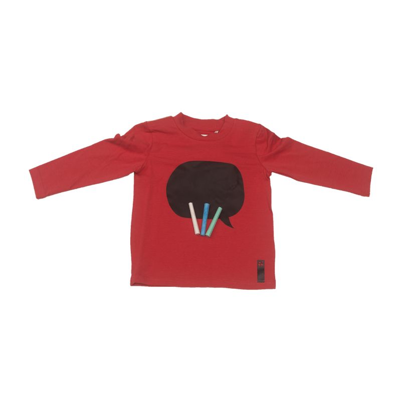 PILLIN - Polo Niño Manga Larga Estampada PVV620ROJ