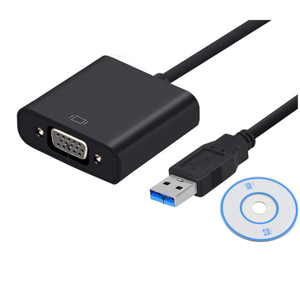 GENERICO - Convertidor USB 3.0 A VGA Compatible 2.0 Adaptador