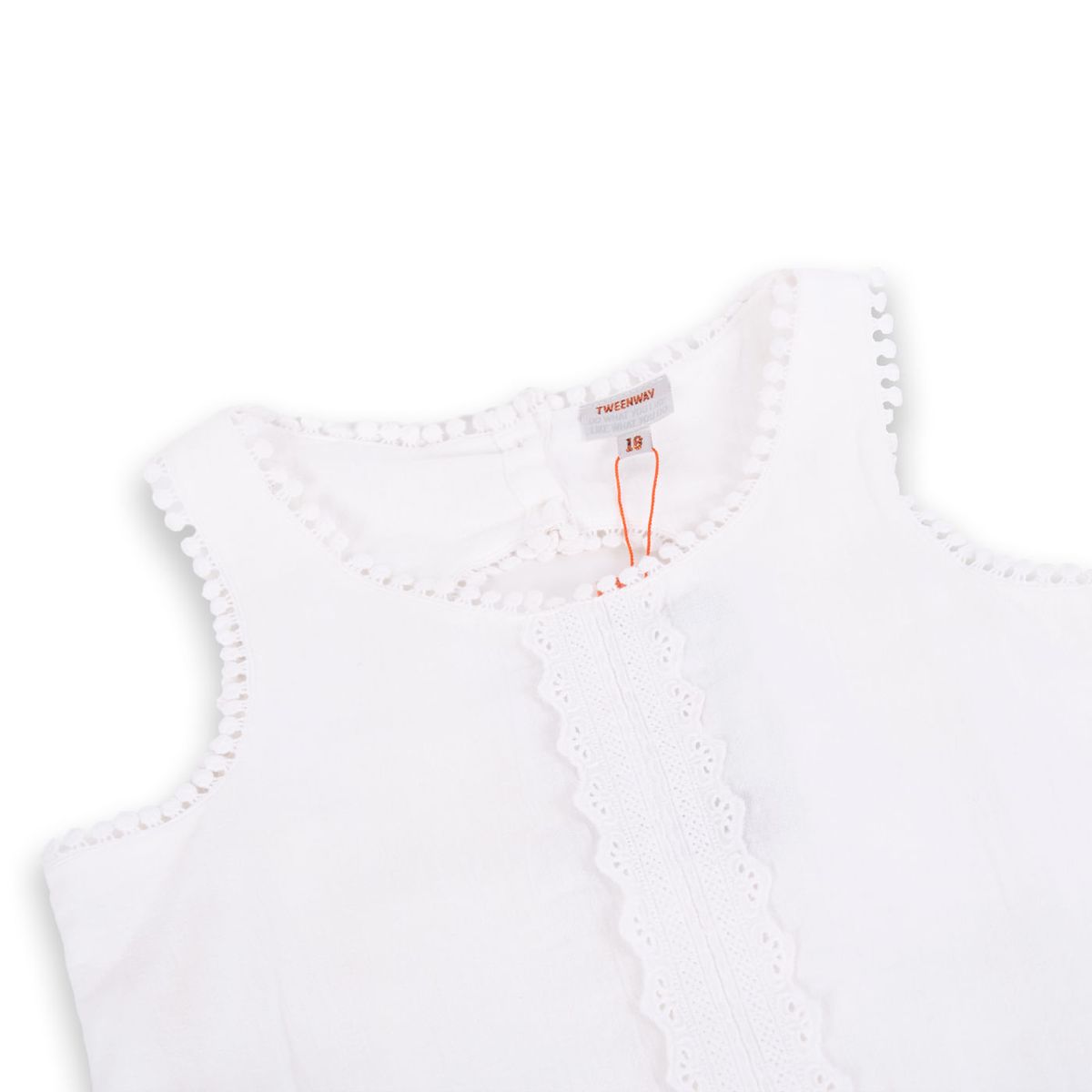 PILLIN - Vestido Niña TVA803-24BCO