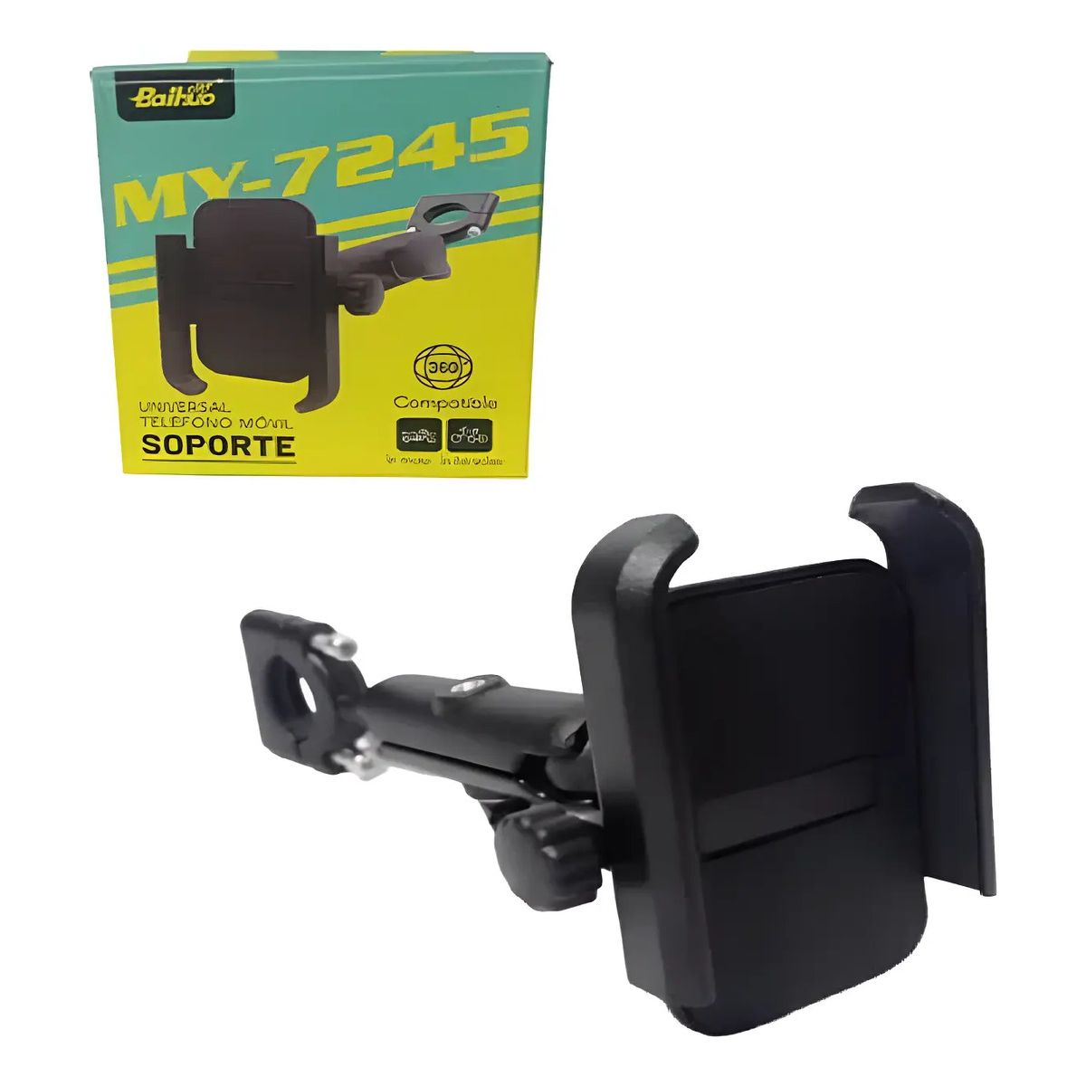 GENERICO - Soporte Holder De Aluminio Celular Para Moto Bicicleta