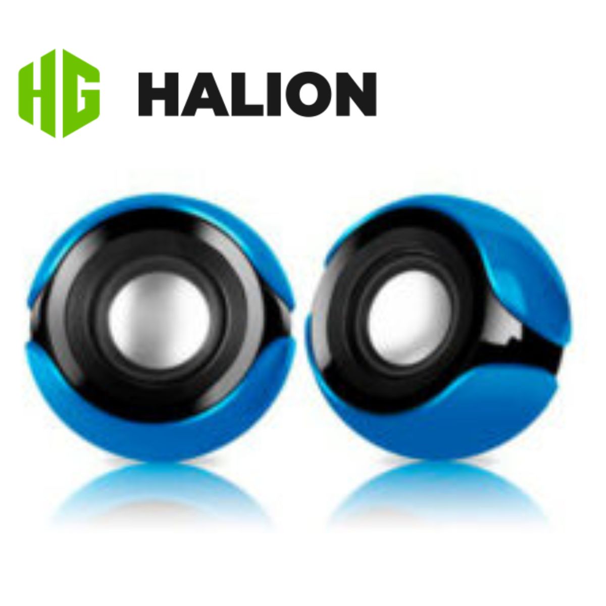 HALION - PARLANTE DE ESCRITORIO CELESTE PARA PC USB JACK HALION S12