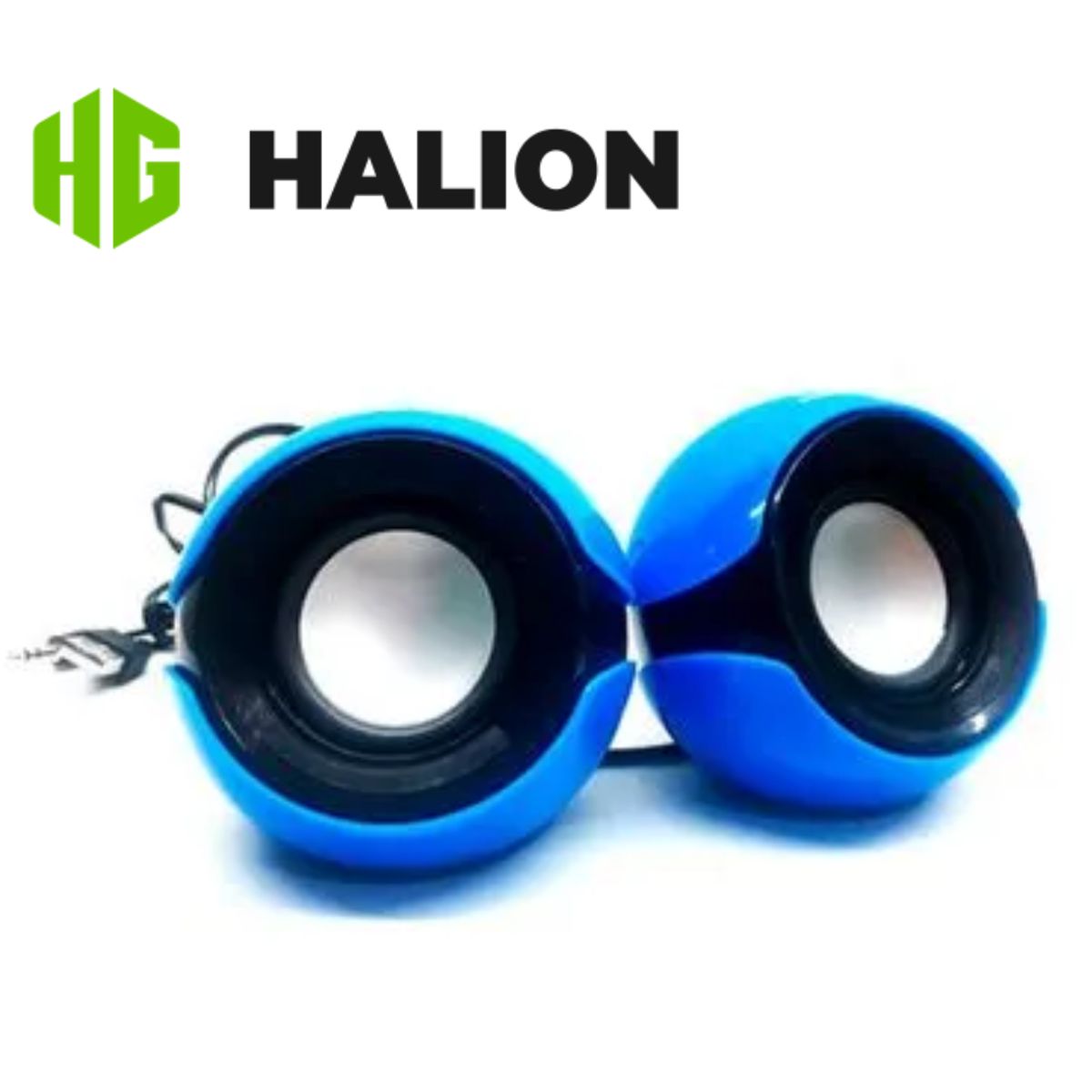 HALION - PARLANTE DE ESCRITORIO CELESTE PARA PC USB JACK HALION S12
