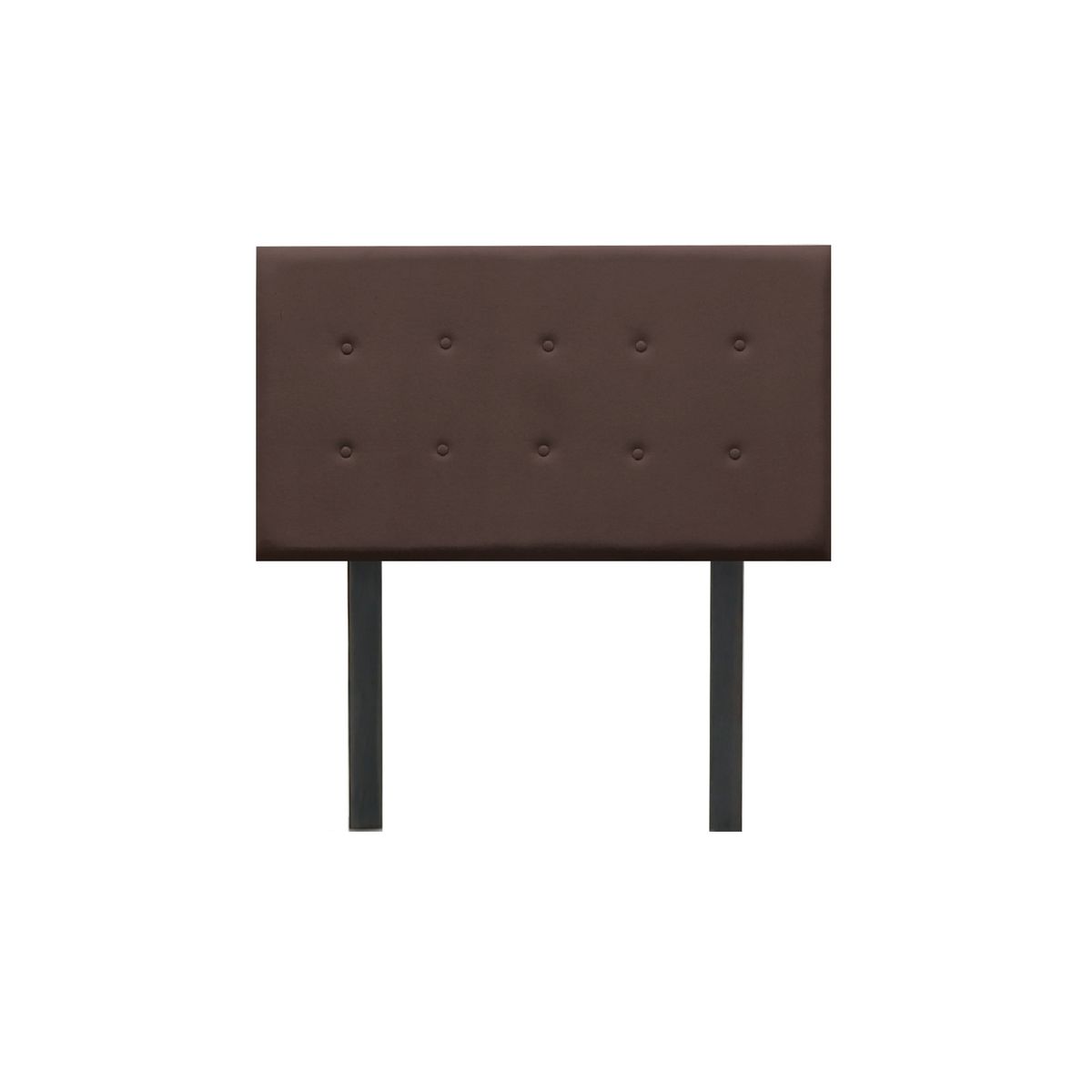 MUEBLES MACRUMO - Cama tapizada Lima - Queen - Color marrón