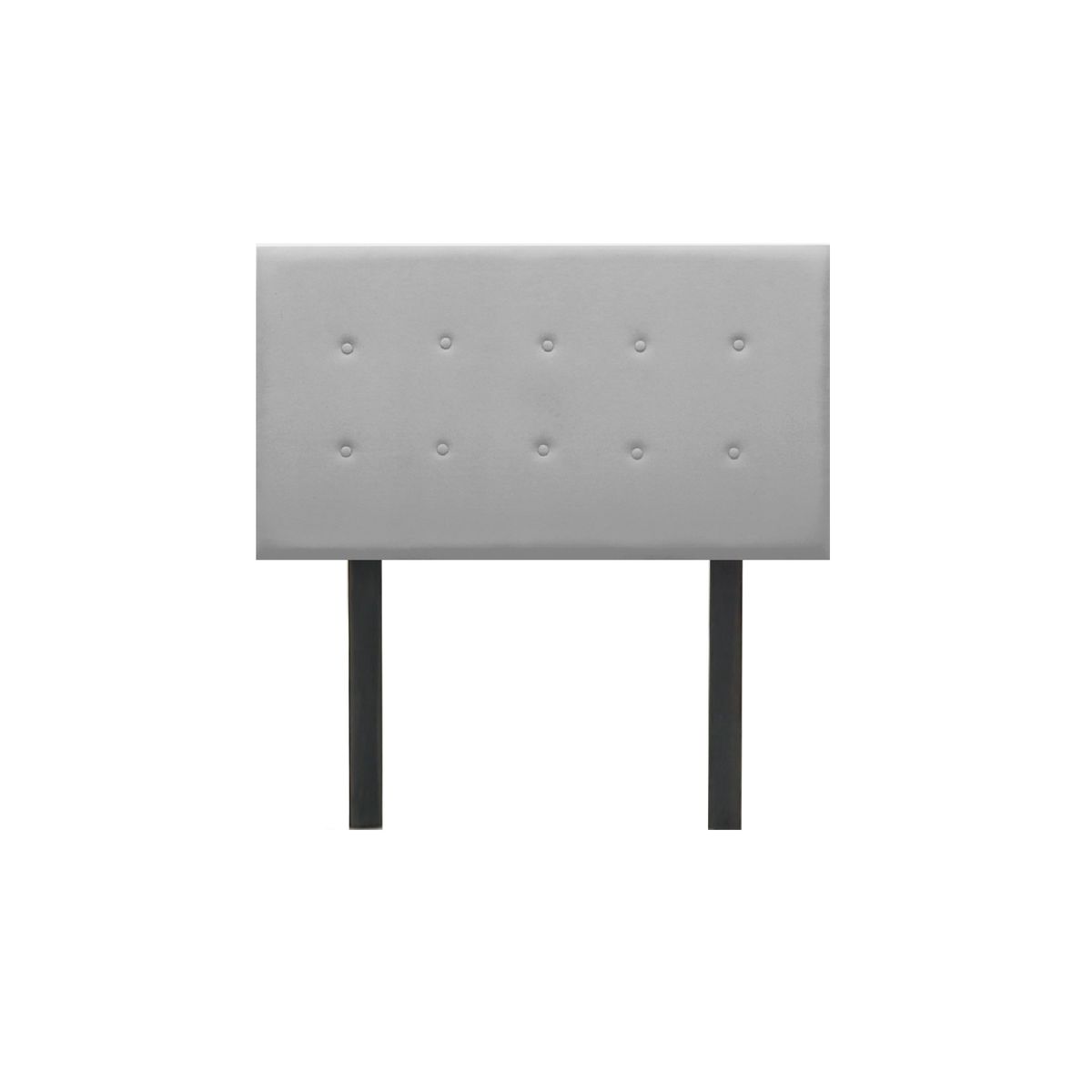 MUEBLES MACRUMO - Cama tapizada Lima - 1.5 Plz - Color Gris claro