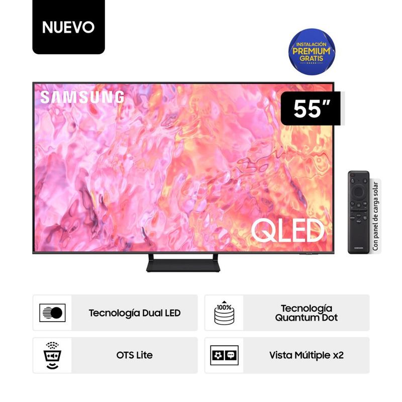 SAMSUNG - COMBO SAMSUNG TV 55 QLED F-QN55Q7F5A-01 QN55Q7F5AGXPE + HW-C400