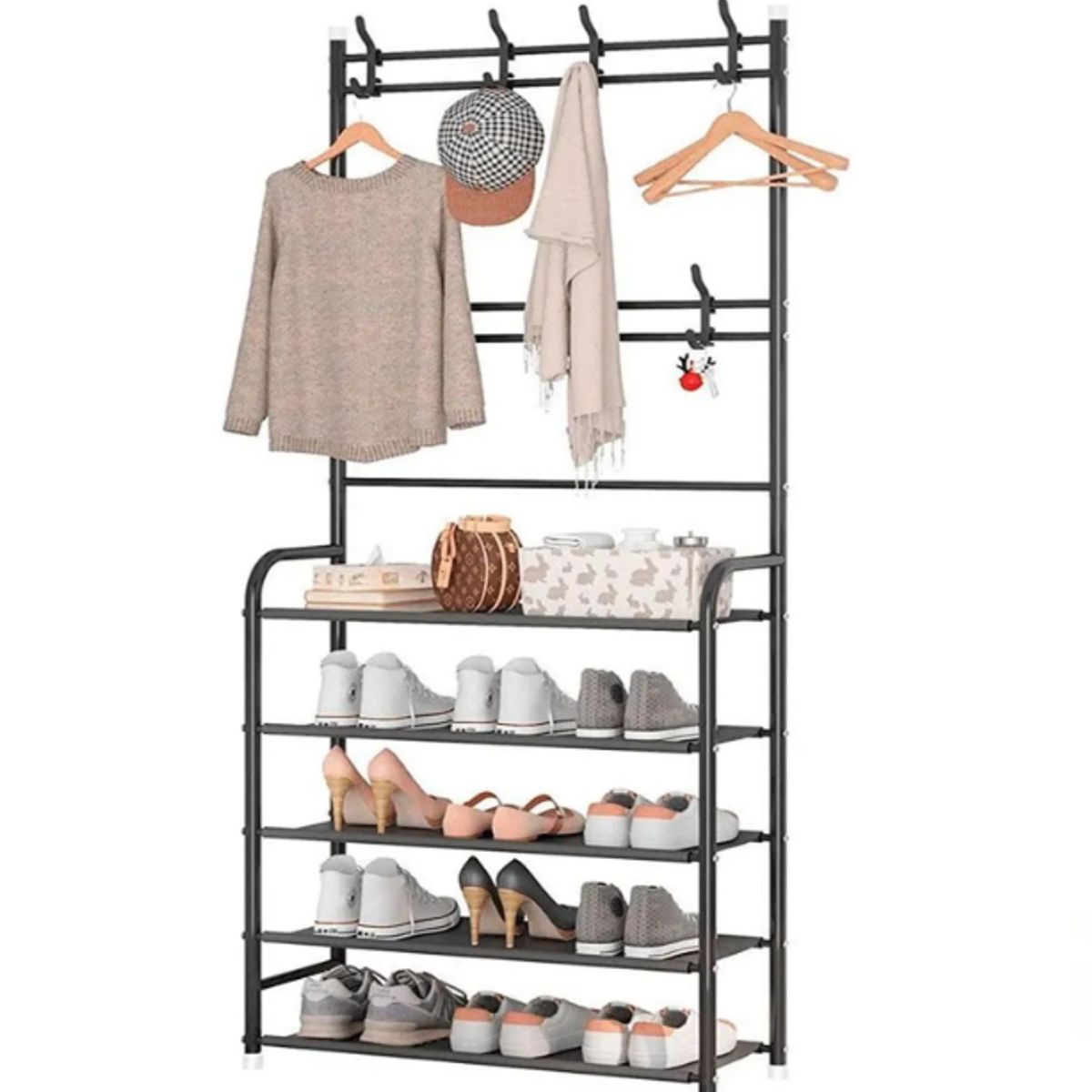 GENERICO - Zapatero Perchero Moderno Blanco