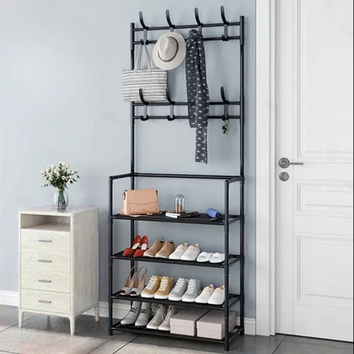 GENERICO - Zapatero Perchero Moderno Blanco