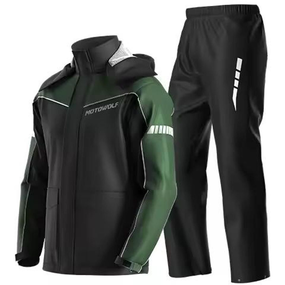 MOTOWOLF - ROPA IMPERMEABLE MOTOWOLF V4 VERDE TALLA S