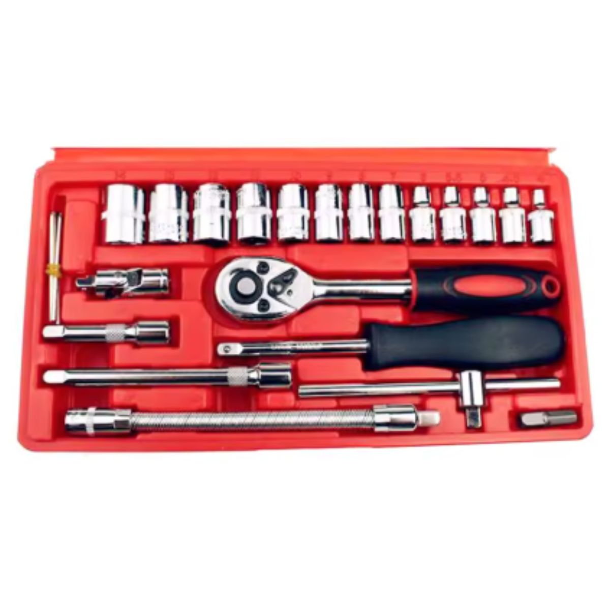 SEISA - Juego Caja Set Dados Herramientas Chicharra 46 Piezas Tool