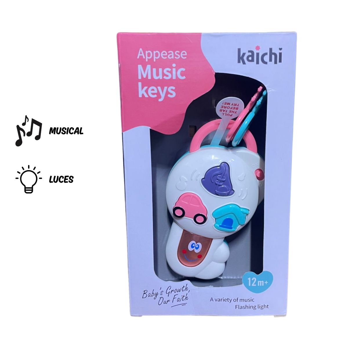 GENERICO - LLAVE MUSICAL Y CON LUCES PARA BEBÉ